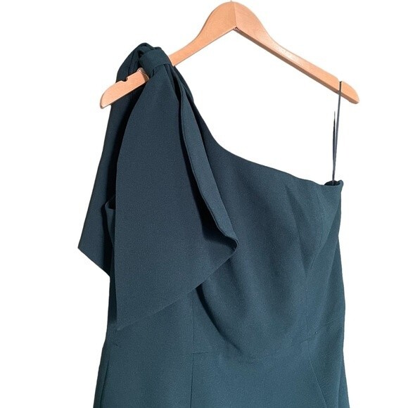 NWT Dress The Population One Shoulder Formal Tiffany Dress Pine Green Size XXL - Picture 8 of 16